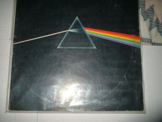 4 - Pink Floyd lps - Dark Side of the Moon - - w/posters - - Obscurred - UMMAGUMMA - 2x 3