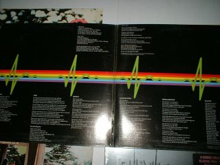 4 - Pink Floyd lps - Dark Side of the Moon - - w/posters - - Obscurred - UMMAGUMMA - 2x 5