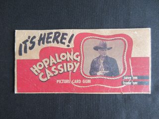 1950 Hopalong Cassidy Picture Card Gum Easel Back Advertising Sign Rare