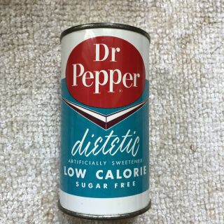 Diet Dr Pepper Flattop Soda Can