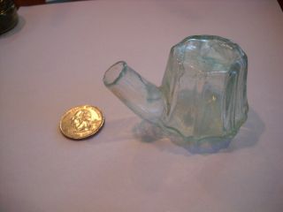 Miniature Aqua 8 Sided Tea Kettle Ink Teakettle Attic Found