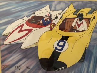 Speed Racer Hand Painted Cel Most Dangerous Race Signed By Ippei Kurei Le 78/125