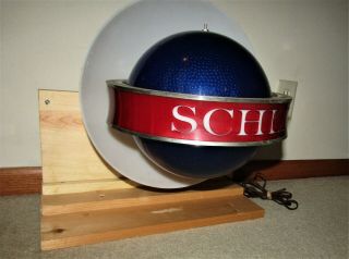 1961 Schlitz Motion Rotating Saturn Lighted Sign ,  Plus Extra Parts