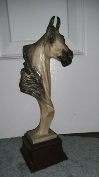 Great Kasper Studio Design 1998 11 " Tall Signed Pat Kasper Horse Head Bust