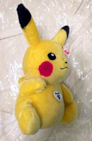 Pokemon Pikachu Steiff Plush Doll 1500 Limited Good Smile JAPAN Exclusive 10