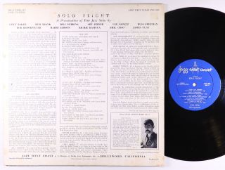 V/A (Chet Baker) - Solo Flight LP - Jazz West Coast - JWC - 505 Mono DG VG, 2
