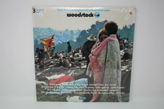 1970 Woodstock 3 Album Set LP Vinyl Atlantic Recording Corp 2
