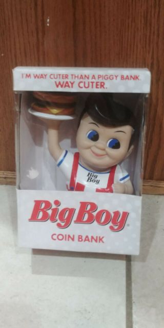 VINTAGE BIG BOY COIN BANK 4.  5 inches tall; still 2
