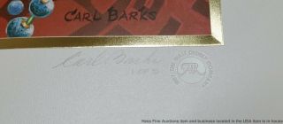 Lg Folio Gold Plate Edition Progressive Proof Prints Signed Carl Barks Disney 2