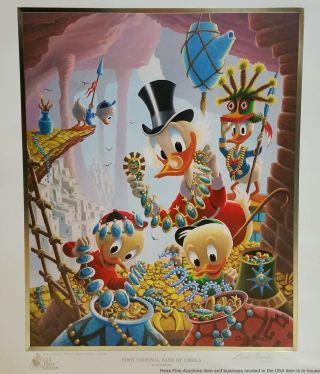 Lg Folio Gold Plate Edition Progressive Proof Prints Signed Carl Barks Disney 4