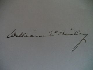President William McKinley Signed 4x6 Album Page AUTO JSA LOA Deceased 1901 4