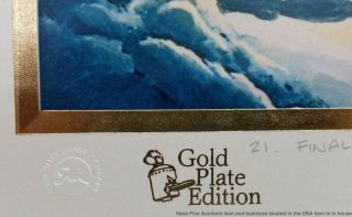 Signed Carl Barks Progressive Prints Lithograph Folio Gold Plate Edition 3
