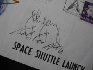 STS 1 launch KSC orig.  signed YOUNG/Crippen,  SPACE 2