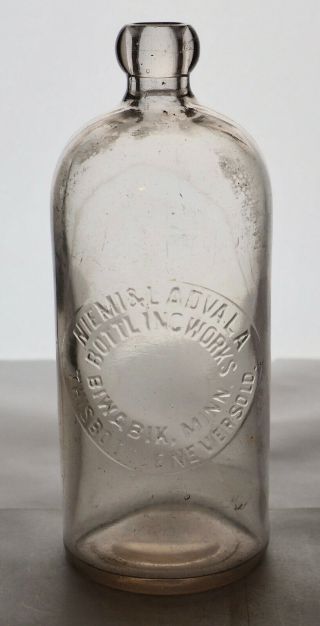 Old Quart Hutch Hutchinson Soda Bottle – Niemi & Ladvala Biwabik Mn - Mn0041