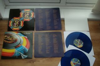Electric Light Orchestra Out Of The Blue Blue Vinyl Nm Spaceship 1977 Uk 2 Lp