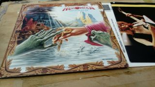HELLOWEEN - KEEPER OF THE SEVEN KEYS PART 2 LP 1988.  WITH POSTER.  1ST PRESS 4