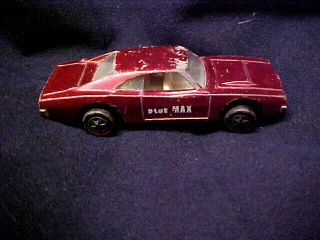 1968 Mattel Hot Wheels Redline Custom Dodge Charger " Blue Max ",  Usa
