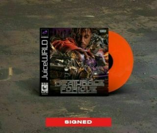 Autographed Juice Wrld Deathrace For Love Orange Signed Vinyl Death Race Lp