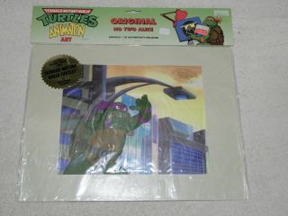 1980s Teenage Mutant Ninja Turtles Donatello Animation Cel