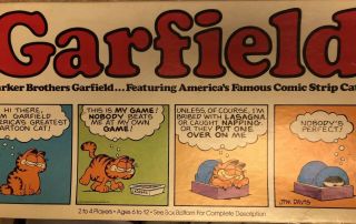 Vintage 1978 Garfield Comic Strip Cat Board Game Parker Brothers Complete