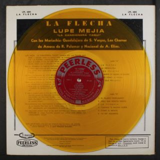 LUPE MEJIA: La Cancionera Yaqui: La Flecha LP (yellow wax,  sl tape residue oc, 3