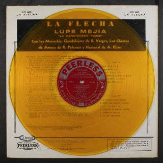 LUPE MEJIA: La Cancionera Yaqui: La Flecha LP (yellow wax,  sl tape residue oc, 4