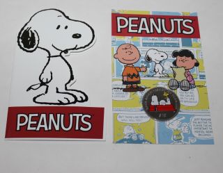 2015 Virgin Islands 65th Anniv.  Of Peanuts $10 Sterling Color Proof Coin Nr
