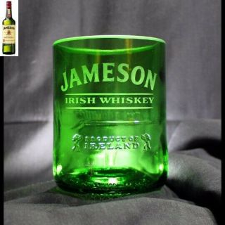 Jameson Irish Whiskey Rocks Glass Made From 1 Liter Jameson Bottle