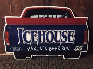 Icehouse Beer Making A Beer Run 1998 Ford 55 Metal Sign