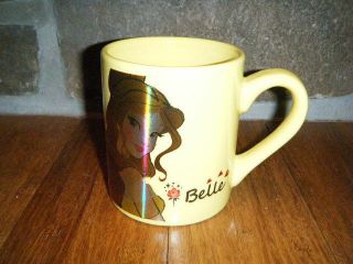 Belle Beauty & The Beast Disney Princess 14 Oz Coffee Cup Mug Electric Picture