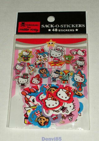 Very Cute & Htf 2015 Sanrio Tokidoki Hello Kitty " Sack - O - Stickers "