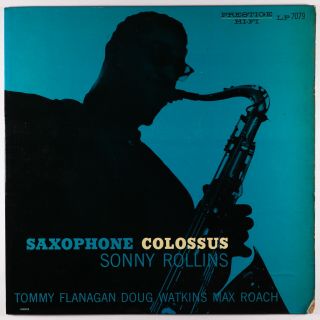 Sonny Rollins - Saxophone Colossus Lp - Prestige - Prlp 7079 Mono Dg Rvg W 50th