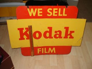 1950 ' s Metal Double Sided Hanging Sign 