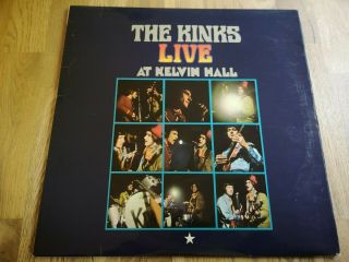 Kinks Lp Live At The Kelvin Hall Uk Pye 1st Press A - 1 B - 1 Top Psych, ,