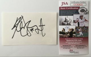 Kurt Vonnegut Signed Autographed 3x5 Card Jsa Certified Slaughterhouse - Five