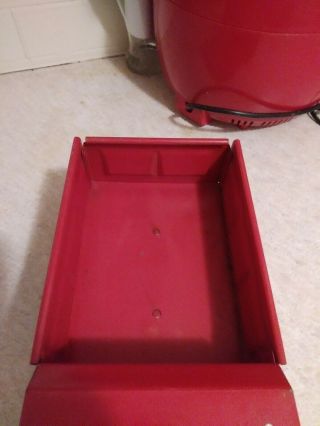Vintage 1960 ' s Red Structo Dump Truck FLIPABLE? RARE LO$ W/GLASS windshield 4