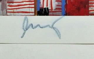 JEAN MICHEL BASQUIAT - SIGNED POSTCARD - autographed post card warhol art era 2