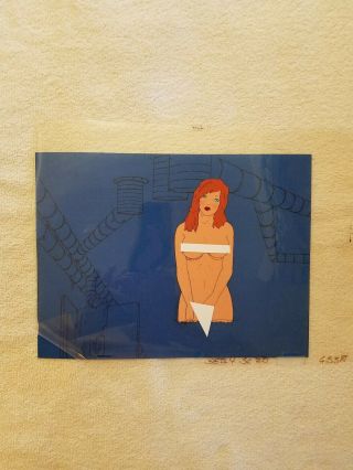 1981 Heavy Metal Animation Art Cel Canyon " Harry Can I Sleep W/ You " Seal Stamp