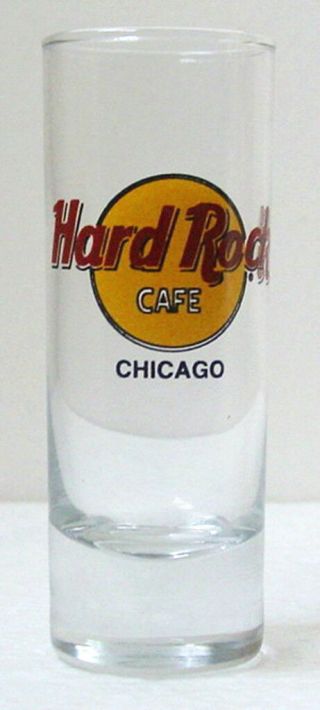 HARD ROCK CAFE CHICAGO SHOT GLASS - Collectible 2