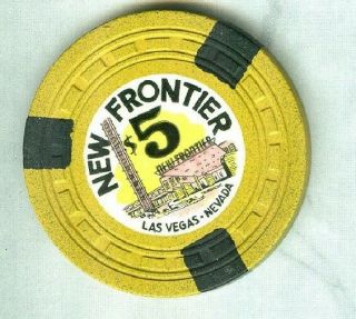 Frontier Casino (las Vegas) $5 Chip (n1674) (avg) (tcr Rated O - Reserve).  Xls