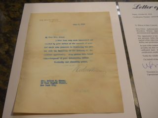 Woodrow Wilson Signed 1914 White House Letter Psa/dna Loa 29th President Auto