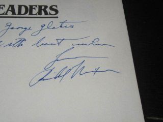 Richard Nixon Autographed Leaders Book President Of The United States Jsa Letter