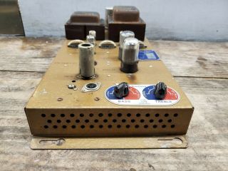 Seeburg High Fidelity Tube Amplifier Type Mra4 - L6.  Parts Or Restore.  Looks Good.