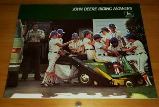John Deere 96 65 66 68 Riding Mower For 1977 Dealer Brochure 400 214 316