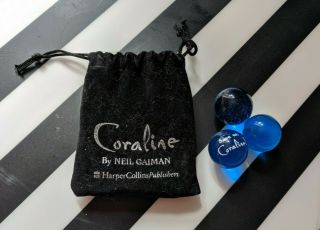 Coraline Collectible Marbles - Neil Gaiman Book Promo Item (sandman Dc Comics)