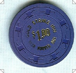 Gold Strike Inn Casino (near Hoover Dam) $1 Chip N3872 (su) (tcr 19 Rated N - Rese