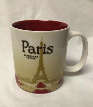 Starbucks Paris France Global Icon Coffee Mug Eiffel Tower 2012 16 Ounce
