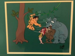 Jay Ward Production George Of The Jungle Hand - Inked Animation Scene Cel