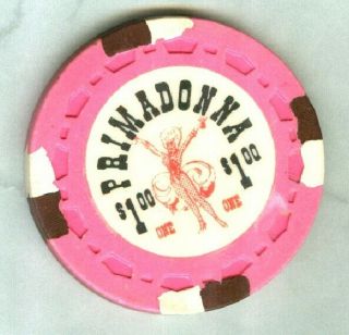 Primadonna Casino (reno) $1 Chip (su) (n6658) (tcr 19 Rated U - Reserve)
