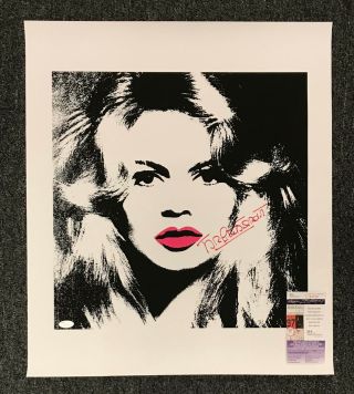 Brigitte Bardot Signed 20x24 Canvas Litho Print Autographed Auto Jsa